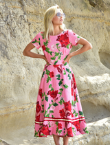 Marilyn Monrose Dress - Pink Floral