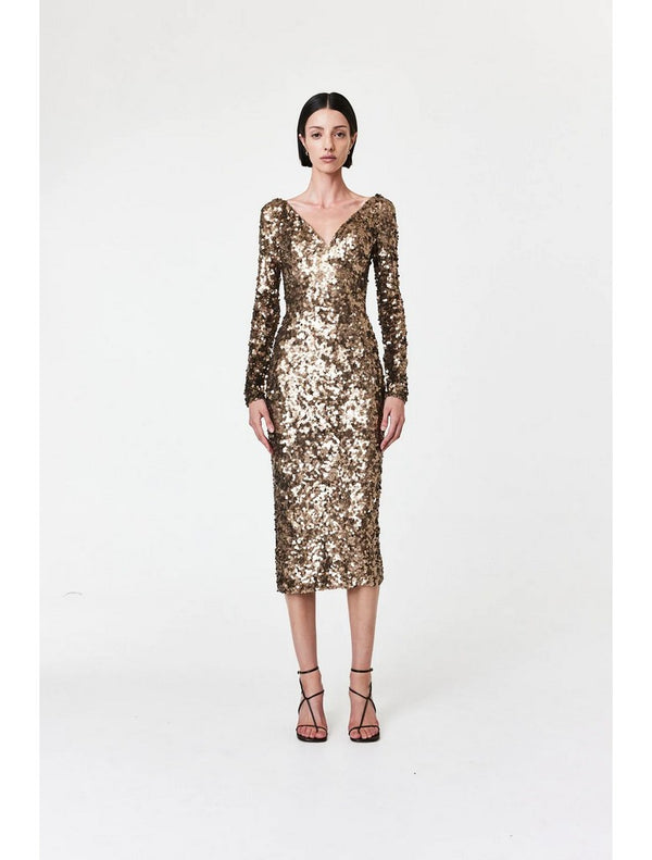Fluer Dress - Bronze