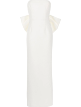 Rossette Strapless Gown - Ivory
