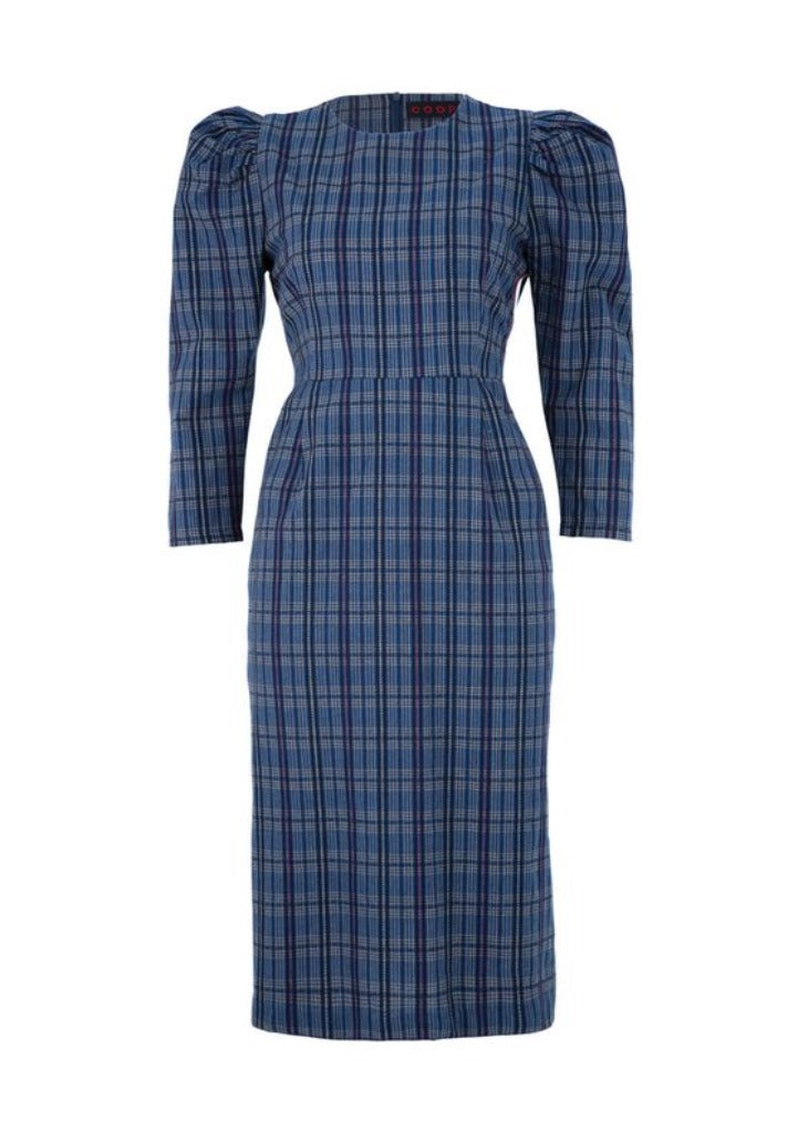 Trelise Cooper Dressing On The Side Dress Blue Check