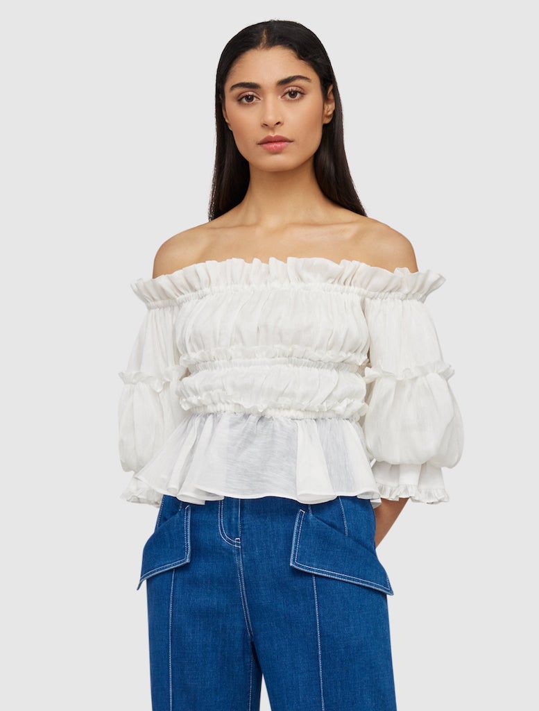 The Gathering Bustier Top - White
