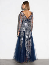 Francesca Gown - Midnight/Silver