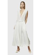 Luminous Silk Dress - White