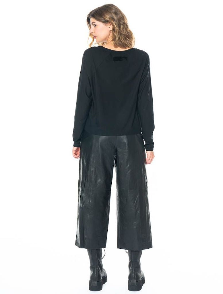 Sofi Pants - Black Leather